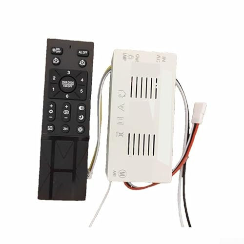 Feegow Wireless Ceiling Fan Remote Control Kit,Ceiling Fan Light Controller, Variable Frequency, 6 Speed Adjustability, Battery
