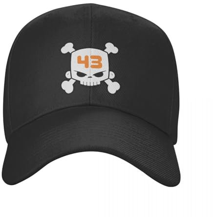 LLIHSDHCC Klassiker Ken Block Aufkleber Ken Block 43 Baseballkappe Männer Frauen Outdoor Sun Caps Papa Hut Verstellbare Polyester Trucker Cap Wintermützen Sport Geschenk