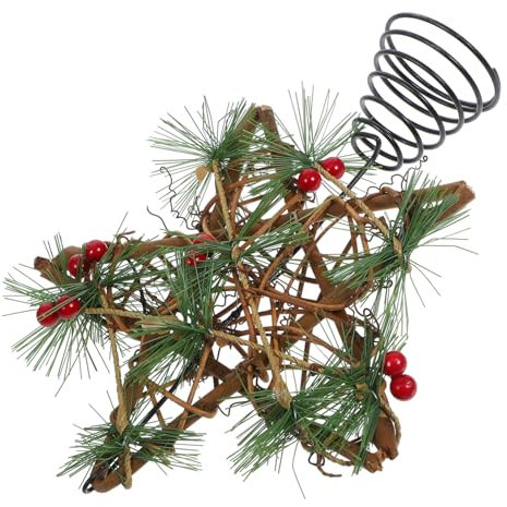 Weihnachtsbaumspitze Stern Aus Holz Und Eisen Weihnachtsbaumspitze Stern Als Baumkronen Für Weihnachtsdeko