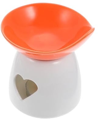 Cabilock Ceramic Ice Cream Fondue Set Melting Pot for Chocolate Cheese Stain Resistant and Easy to Clean Random Color