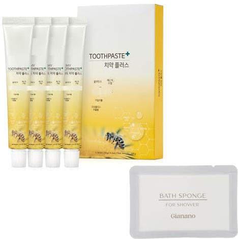 GIANANO Leichte Reise-Zahnpasta mit grünem Propolis Kühleffekt für ATOMY Green Propolis Plus Zahnpasta (4 x 50 g)