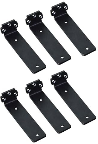 6 Stücke Regalhalterung Schwarz 15cm Regalwinkel Schwerlast Regalträger Regalbrett Wandregal Halterung Tragkraft 70KG