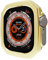 NFRFK Custodia lucida per placcatura PC per Apple Watch Ultra 49mm 8 7 41mm 45mm Paraurti per IWatch Series 6 SE 5 4 40 44mm Bazel Cover protettiva(Gold,40MM)