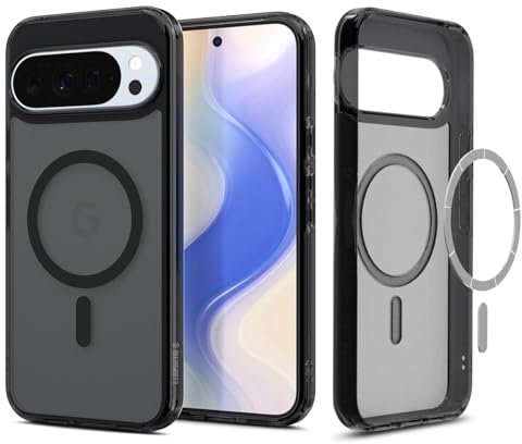 Spigen Ultra Hybrid MagFit für Google Pixel 10 Pro XL -Frost Black | Kompatibel mit MagSafe, DuraClear Tech, Anti-Yellowing, Air Cushion Tech, Militär-Grade Schutz, Spigen Signature Serie