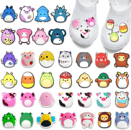 Shoe Charms for Kids Charm for Croc, Cartoon Shoe Decoration Charms Girls Boys, Cute Shoe Pins PVC Shoe Decoration Accessories for Bracelet Wristband & Birthday Gift Party Favor