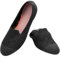Puxowe Women's Ballet Flats Shoes Slip On Knit Dress Shoes Pumps Round Toe Ballerinas for Woman Comfort Soft 7 UK Black/Orange