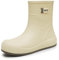 Stivali di gomma da donna a mezza altezza, impermeabili, stivali da pioggia, stivali da pioggia, stivali da giardino, stivaletti Chelsea Boots, stivali in gomma da giardino, scarpe da pioggia, beige