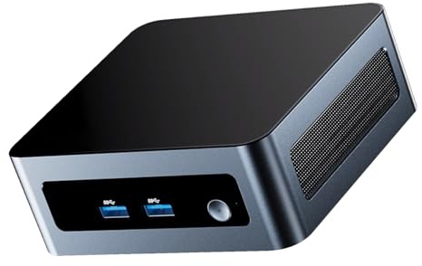 Binxarn Mini PC AMD Ryzen 5 5500U (6C/12T, fino a 4,0 GHz), fino a 64 GB di RAM, compatibile con display triplo 4K, Wifi6/BT5.2/Dual HD, tipo C, desktop per ufficio/casa (senza SSD