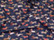 Polybaumwoll-Stoff, Motiv Hunde, Meterware, Blau
