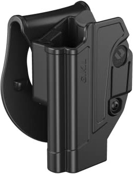 Orpaz C-Series G19 Holster Compatible with Glock 19 Left-Handed OWB Holster, Level I Retention, Paddle Holster - Unisex - Will Secure Your Handgun with a Tactical Appearance