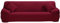 ele ELEOPTION Sofa Überwürfe Sofabezug Stretch elastische Sofahusse Sofa Abdeckung in Verschiedene Größe und Farbe Herstellergröße 235-300cm (Weinrot, 4 Sitzer für Sofalänge 220-300cm)