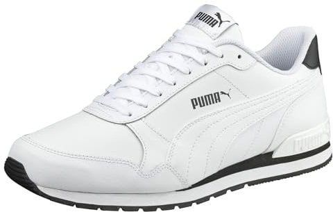 PUMA Unisex ST Runner v2 Full L Low-Top Trainer, Puma White-Puma White, 44.5 EU