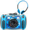VTech Kidizoom Duo 5.0 Deluxe Digital Selfie Camera Lecteur MP3 Casque Bleu
