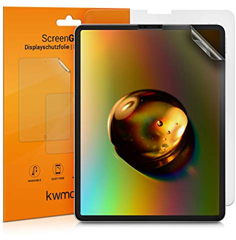 kwmobile Protector Compatible con Apple iPad Pro 12,9 (2018) Protector de Pantalla - 2X película Transparente Protectora de Pantalla antiarañazos