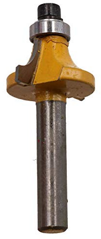 TCT Round Over Router Bit Bearing Guided Cutter 22mm D 6.3mm R 1/4 Shank