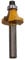 TCT Round Over Router Bit Bearing Guided Cutter 22mm D 6.3mm R 1/4 Shank