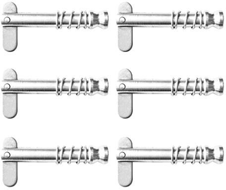 Almencla 6pcs Goupille à Dégagement Rapide Marine 316 en Acier INOX pour Charnière de Pont, 43mm