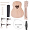 Kit fai da te per ukulele, 53,3 cm, 4 corde, in tiglio americano, Heart