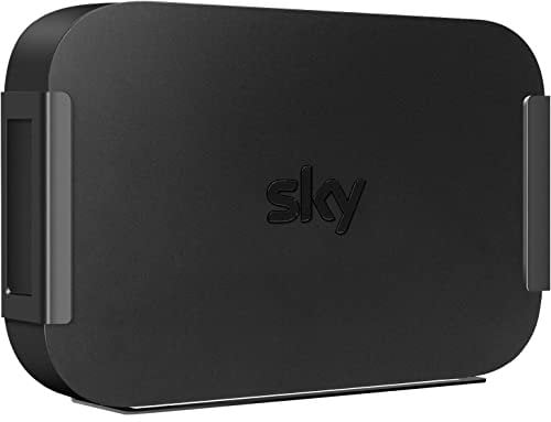 Alfheim Wall Mount for Sky Q Mini Box, Stainless Steel Wall Mounting Bracket in Black, Space Saving & Easy Installation,Wall Mount Fixings Included