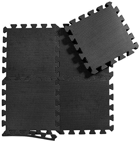 Schutzmatten Set Puzzlematte Bodenschutz Matte - 18 Puzzle Bodenschutzmatten Unterlegmatte | Fitnessmatte Turnmatte Sportmatte Trainingsmatte Boden Schutz, Sport Fitnessraum Keller Garage Fitness Pool