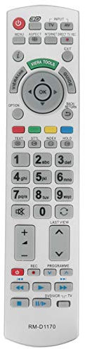 VINABTY RM-D1170 Sub N2QAYB000572 N2QAYB000752 Ersatz Fernbedienung Passend für Panasonic TVs TX-P42GTS31 TX-P46GTS31 TX-P42ST30E TX-P46ST30E TX-P50ST30E TX-P42UT30B TX-P50UT30B TX-P42GT30B