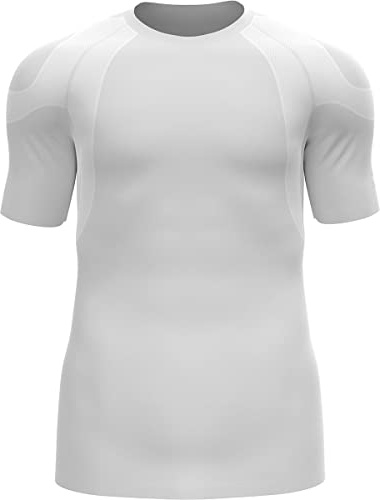 Odlo Herren Kurzarm Laufshirt Active Spine, White, S