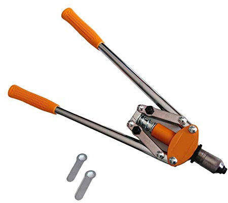 FAST WORLD SHOPPING ® Rivettatrice Manuale 17 Pollici 430Mm 2 Manici Lunghi Pinza Per Rivetti Doppio Manico Di Forza Rivettatrice Lunga