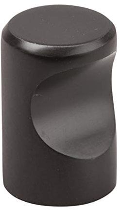 Solmer LTD MINI Kitchen Bedroom Cabinet Unit Door Drawer Pull Knob Handle Ø15 x 22 mm (Matt Black)