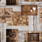 PVC Tischdecke Nostalgie Wachstuch NEU · Breite & Länge wählbar · abwaschbare Tischdecke · Holz Holzdiele grau beige Texas, Größe:80 x 80 cm