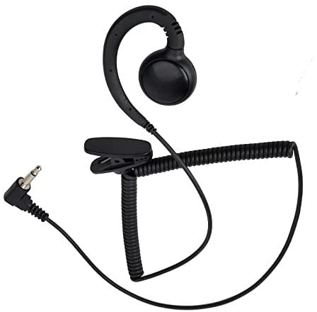 HYS 3.5mm Listen Only Earpiece Soft Ear Hook Law Enforcement Tactical Headset for Transceivers/Radio Shoulder Speaker Mics 3.5mm Audio Jacks