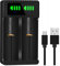 PowerTrust Universal Intelligentes Akku-Ladegerät für IMR/ ICR/ Li-Ion/ INR 21700 18650 18500 18350 26650 20700 22650 18490 17670 17500 16340 10440 1450 140 1450 Wiederaufladbar Batterien