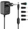 TKDY 9V 1.5A Adaptador de Corriente Centro Positivo 5.5 * 2.1 mm, AC 100V-240V a DC 9V 1.5A Cargador de Pared para Reproductor de DVD, Altavoz, Arduino UNO R3, Schwinn Bike A10 y más
