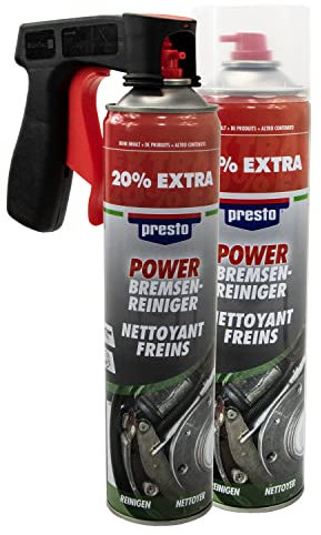 Bremsenreiniger Power Teilereiniger Spray Presto 307287 2 X 600 ml mit Pistolengriff