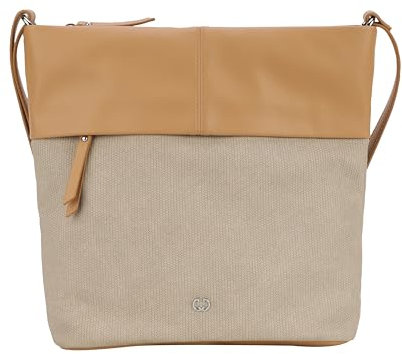 Gerry Weber - Schultertasche Damen, Umhängetasche in Beige, Handtasche mit Reißverschluss