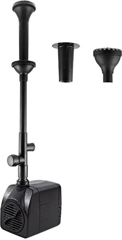 Fontana Da Giardino Esterno Cascata, Pompa Per Laghetto Da Giardino 2000l/h 25W, Mini Pompa Acqua Immersione Elettrica, Sommersa Pompa Acquario Regolabile Led, Abbeveratoio Per Uccelli (senza luce)