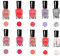 TEEROVA Nail Polish Set, Non-Toxic Nail Polish Easy Peel off & Quick Dry, Natural Odor Free Formula Water based Nail Polish Gift Set (Set D (8MLX10)), Pack of 1