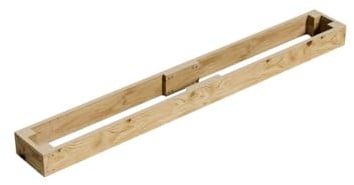 Conka Garden - Wooden Raised Bed Kit - Large Garden Planters for Vegetables, Herbs, Flowers – Start Growing Plants Earlier & Better - Durable & Resistant FSC Treated Timber 15cm H 30cm x 240cm