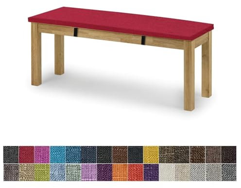 yaoumeo Bankauflage Sitzkissen,Bankkissen,150x40x5cm Gartenbank Auflage,Waschbar-Abnehmbarem,Mehrere Farbgrößen Verfügbar(Dunkel Rot)