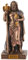 Miniatur Figur griechischer Gott Zeus - mit Bronzefarbe bemalt by Veronese