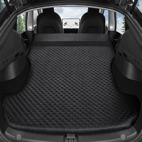 HEYCE Auto-Luftmatratze für Tesla Model 3 Model Y 2017-2022, Schwarz, Normal, Mittelfest, Schaumstoff, Polyester, Mitgelieferte Luftpumpe