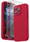 SURPHY für iPhone 15 Pro Max Hülle Silikon mit Band & Displayschutzfolie 6,7 2023, Handyhülle iPhone 15 Pro Max Case mit Kameraschutz, iPhone 15 Pro Max Schutzhülle, Rot