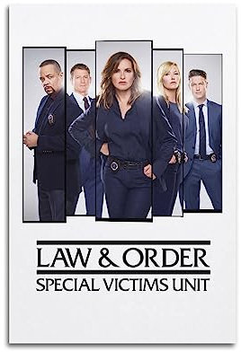 TV-Serie Law & Order Poster, ästhetische Leinwand, Poster, Raumdekoration, Wandkunst, Poster, Dekoration, Poster, 20 x 30 cm, ungerahmt