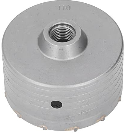 Sega a Tazza Elettrica con Martello 110 Mm Sega a Tazza per Cemento e Cemento Punta da Trapano per Muro in Muratura Punta per Trapano per Calcestruzzo Mattoni Cemento Pietra Muri per la Perforazione D