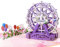 GREETING ART Pop-Up Karte Hochzeit- 3D Hochzeitskarte mit riesenrad,Pop Up Karte Riesenrad,Valentinstagskarte,Pärchen Karte Paar Valentinstag Jahrestag für Sie und Ihn,Geburtstagskarte frau
