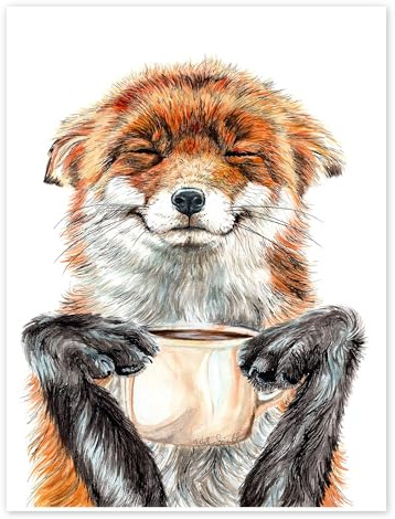 Posterlounge Morning Fox Poster