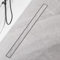 Duschrinne 80 cm, Edelstahl Ablaufrinne Komplettset Extra flache befliesbare Duschrinne mit Haarsieb, Geruchsstop und 360° Drehbar Siphon
