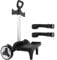 Backpack Trolley Wheeled Cart with Edge Guard Base Noiseless Big Wheels Aluminium Alloy Folding Hand Truck with Luggage Strap for Universal Backpacks Luggage cart for Teenagers,Adults,School,Travel