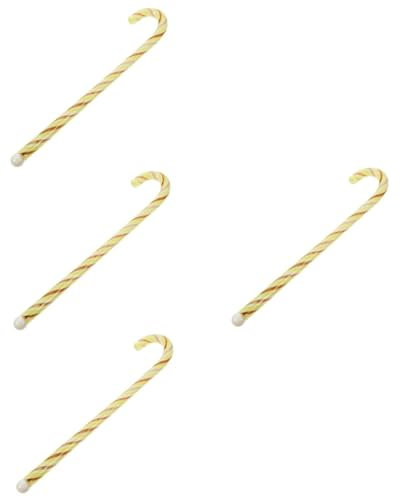 Cabilock 4 Stück Süßigkeit Cocktails ticks Rührstäbchen aus Glas Glasrührstäbe kaffeerührer coffee stirrer Getränke Dekor Kaffee-Rührstab Rührstab aus Glas Süssigkeit Mixer Partybedarf