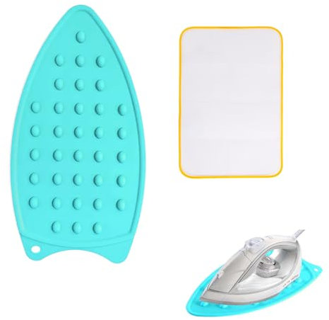 Silicone Ironing Mat, Ironing Mat, Ironing Mat for Table, Iron Rest, Mini Iron Rest, Ironing Cloth, with 1 Piece Thermal Insulation Mat, Portable Safety Protection Thermal