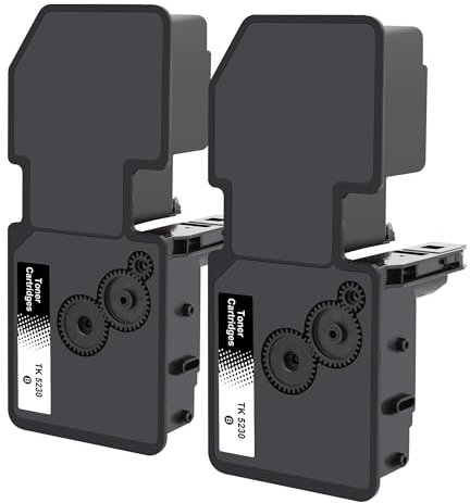 TK5230 Kompatibel für Kyocera Ecosys M5521cdw M5521cdn Toner P5021cdn P5021cdw P5021 M5521 TK-5230K TK-5230 TK-5230C TK-5230Y TK-5230M (2 Schwarz)